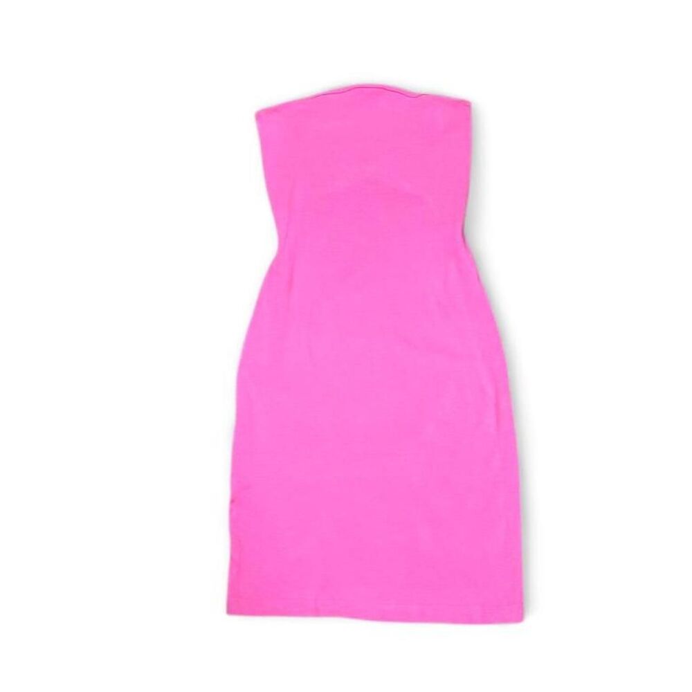 Zara Party Tube Strapless Bodycon Barbie Pink Dress Size M